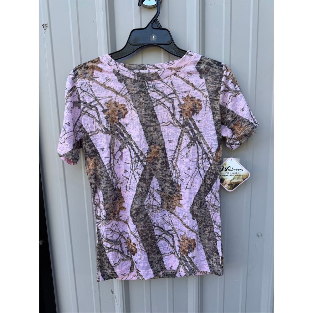 Mossy Oak Pink Burnout Short Sleeve T-shirt Size Small NWT